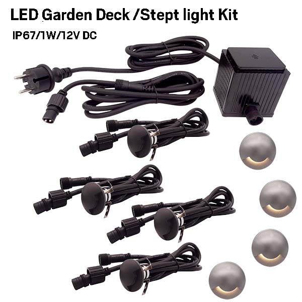 LED IP65 Deck Step Light kit 