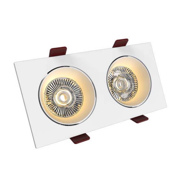 7Wx2  IP54 Super Thin Dimmable Recess Ceiling Built-in LED Down Light  