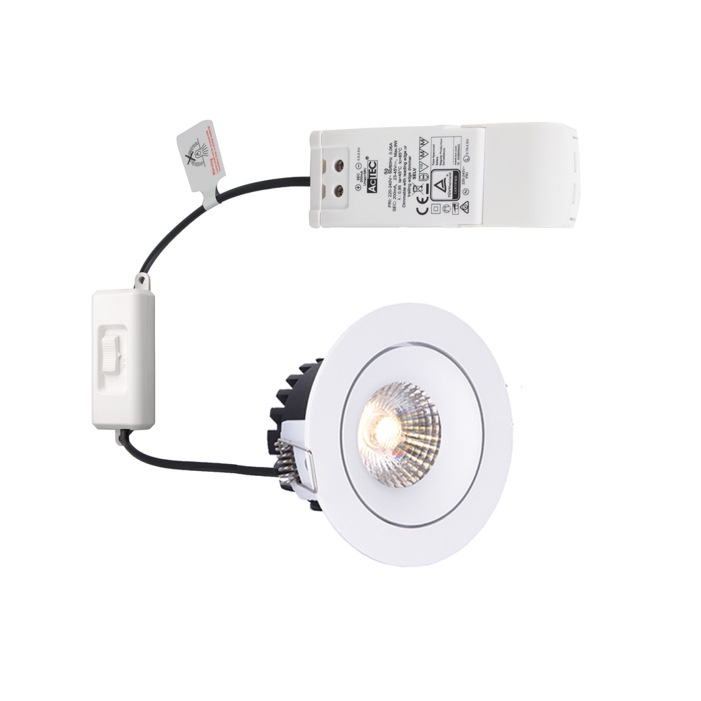 6W 8W IP54 Super Thin Dimmable Recess Ceiling Built-in LED Down Light 